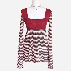 Grail 2000s hollister burgundy babydoll top